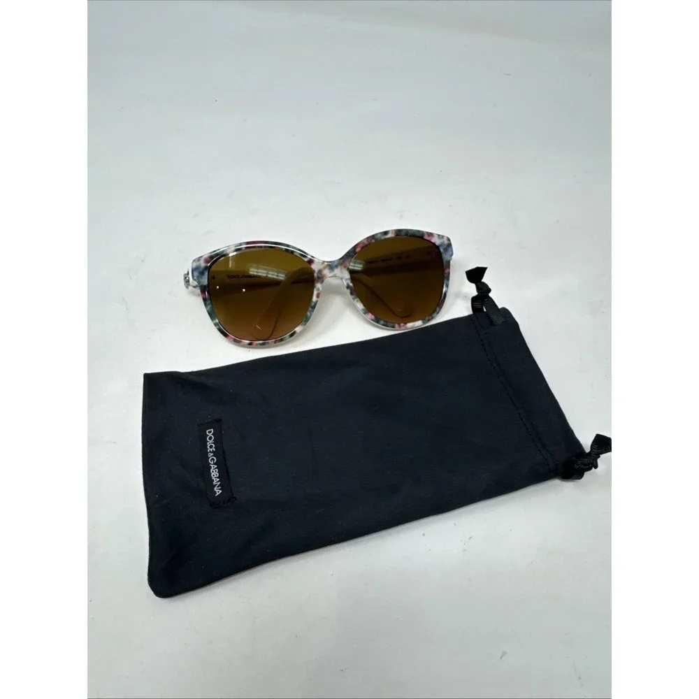 DOLCE & GABBANA 4162P 2780/13 Floral White 56-17-135 2N‎ Cat Eye Frames Only